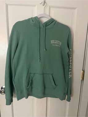 Hollister Teal/Green Hooded Sweatshirt